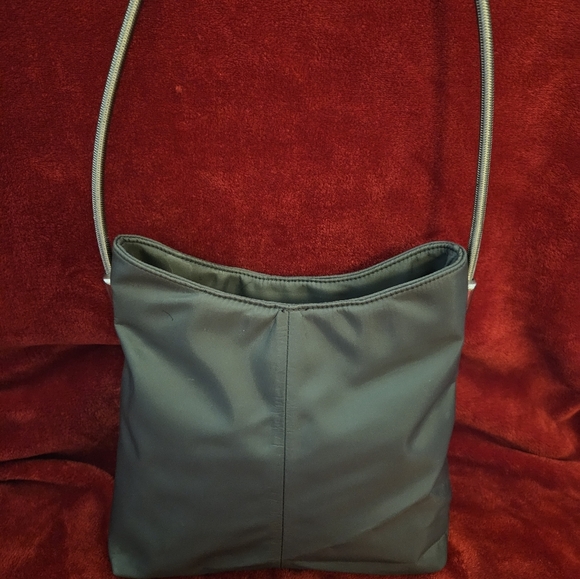 INC Gray Shoulder Bag with Silver Metal Shoulder Strap - Picture 5 of 16
